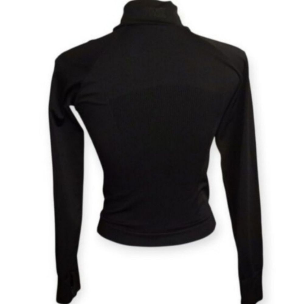 PINK Victoria's Secret Black Quarter-Zip Sweatshirt Sz.XS EUC. - Picture 4 of 7